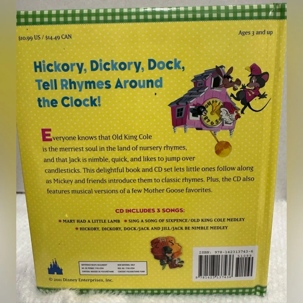 Disney Nursery Rhymes Read-Along Book and CD